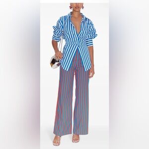 Simon Miller Blue and Red Striped Pants